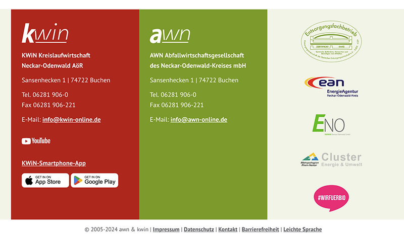 leichte sprache footer