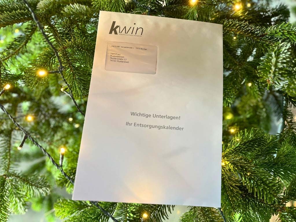 Rechtzeitig vor Weihnachten und dem Jahreswechsel: Die KWiN-Abfallkalender sind unterwegs